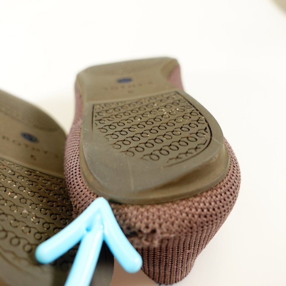 ROTHY'S Womens 100% Recycled Brown Nude Ballerinas Ballet Flat Shoes 5 Knitted - Picture 7 of 13